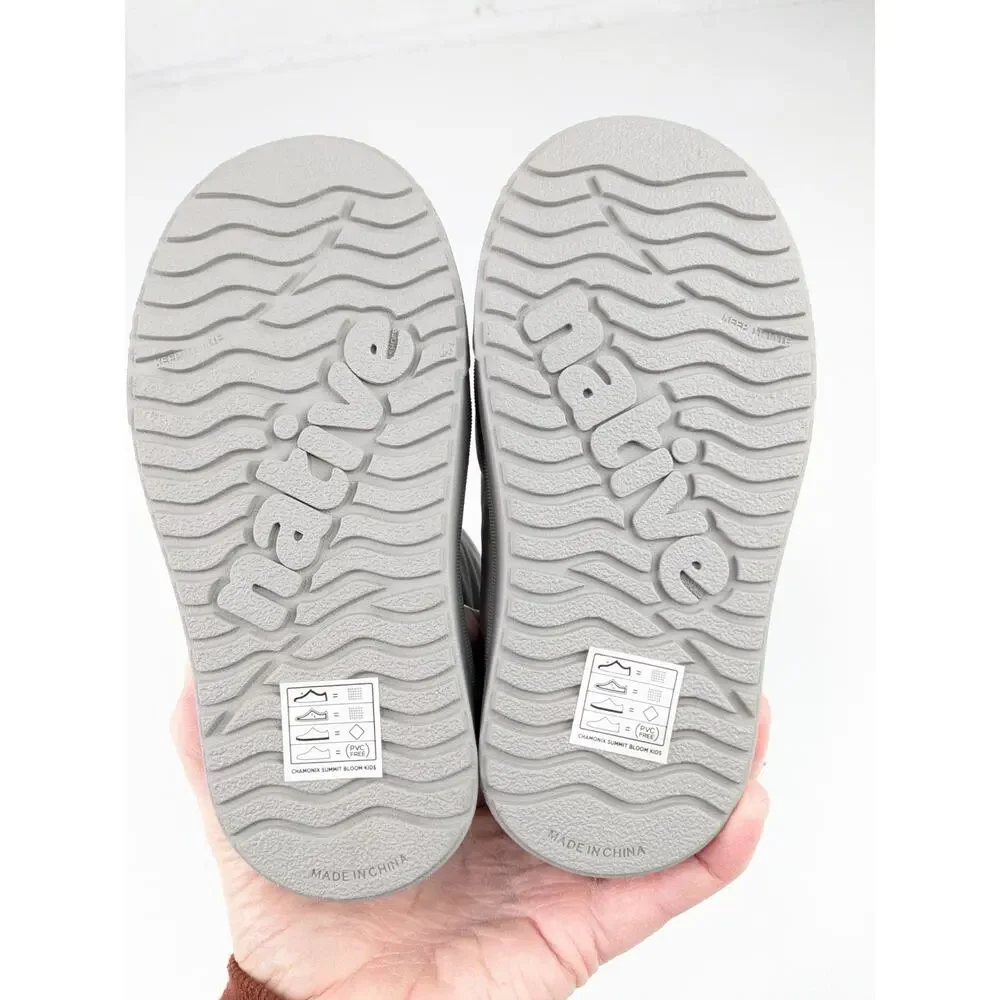 Native Chamonix Summit Bloom Pigeon Grey Winter Boots - Youth